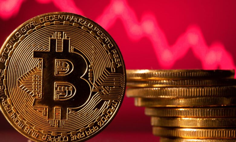 Bitcoin experiences fresh two-month low amid global market selloff.
